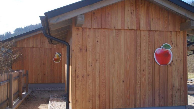 Schlafhütte Apfel, © Familie Roseneder Schlafhütte Apfel, © Familie Roseneder