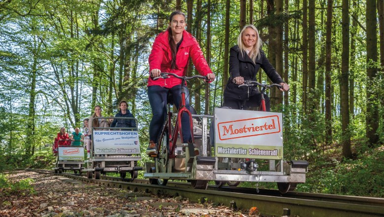 Schienenradl, © Mostviertler Schienenradl Schienenradl, © Mostviertler Schienenradl
