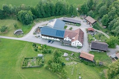 Hofansicht aus Vogelsicht, © Einkehrhof Poggau Hofansicht aus Vogelsicht, © Einkehrhof Poggau