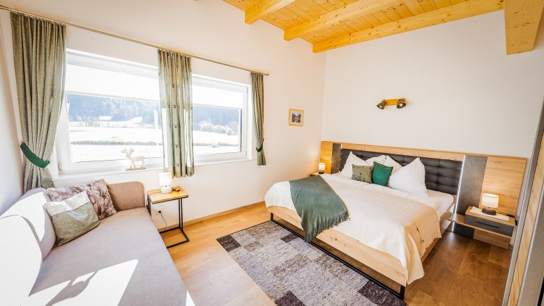 Grüne Ferienwohnung - Schlafzimmer 2, © Ludwig Fahrnberger Grüne Ferienwohnung - Schlafzimmer 2, © Ludwig Fahrnberger