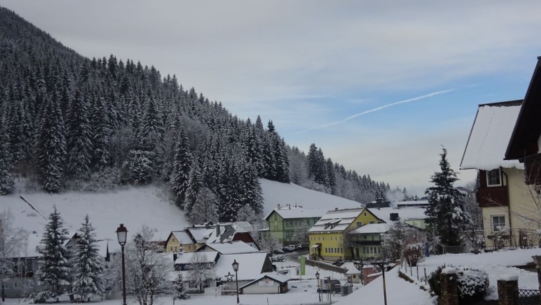 Blick in den Ort vom Wolf´s Revier, © Veronika Haberfellner Blick in den Ort vom Wolf´s Revier, © Veronika Haberfellner