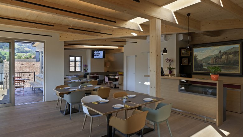 Fr&uuml;hst&uuml;cksraum & Rezeption, &copy; Bischofreiter