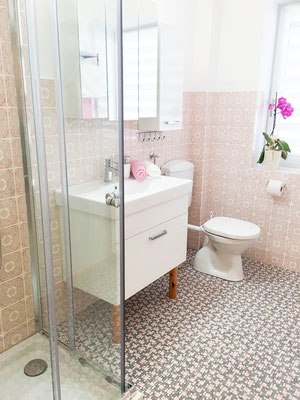 Badezimmer der Ferienwohnung, &copy; Sonja Lange