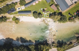 Strandbad Hollenstein an der Ybbs aus der Vogelperspektive