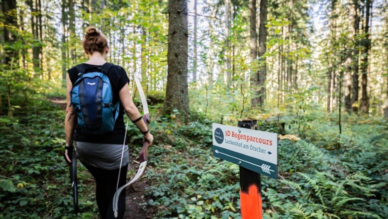 Die beiden Parcours-Strecken sind bestens beschildert, &copy; Ludwig Fahrnberger