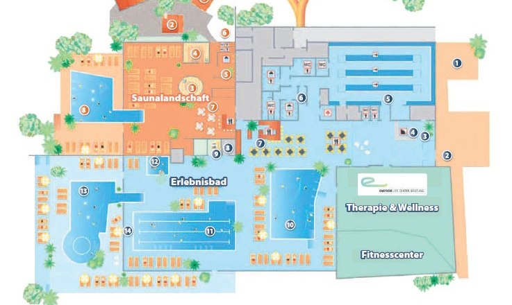 &Uuml;bersichtsplan, &copy; Ybbstaler Solebad