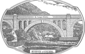 Illustration der Dr. Lueger-Brücke in Neubruck bei Scheibbs.