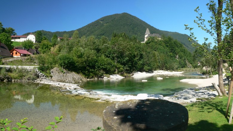 Das Strandbad l&auml;dt zur Abk&uuml;hlung im k&uuml;hlen Nass, &copy; Gemeinde Hollenstein an der Ybbs