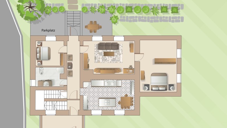 Grundriss Apartment, &copy; Apartment Hollenstein